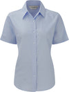 Camisa oxford de senhora de manga curta-Oxford Azul-XS-RAG-Tailors-Fardas-e-Uniformes-Vestuario-Pro