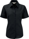 Camisa oxford de senhora de manga curta-Preto-XS-RAG-Tailors-Fardas-e-Uniformes-Vestuario-Pro