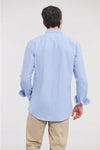 Camisa oxford pré-lavada de manga comprida-RAG-Tailors-Fardas-e-Uniformes-Vestuario-Pro