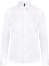 Camisa piloto de senhora de manga comprida-Branco-S-RAG-Tailors-Fardas-e-Uniformes-Vestuario-Pro