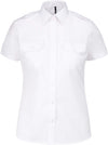 Camisa piloto de senhora de manga curta-Branco-S-RAG-Tailors-Fardas-e-Uniformes-Vestuario-Pro