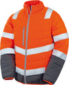 Casaco de segurança suave ao toque-Fluorescent Laranja / Grey-S-RAG-Tailors-Fardas-e-Uniformes-Vestuario-Pro