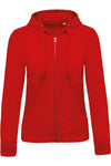 Casaco sweatshirt BIO de senhora com capuz-Vermelho-XS-RAG-Tailors-Fardas-e-Uniformes-Vestuario-Pro