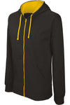 Casaco sweatshirt com capuz em contraste-Preto / Amarelo-XS-RAG-Tailors-Fardas-e-Uniformes-Vestuario-Pro