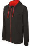 Casaco sweatshirt com capuz em contraste-Preto / Vermelho-XS-RAG-Tailors-Fardas-e-Uniformes-Vestuario-Pro