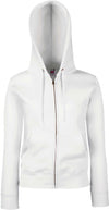 Casaco sweatshirt de senhora com capuz Premium (62-118-0)-Branco-S-RAG-Tailors-Fardas-e-Uniformes-Vestuario-Pro