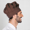 Chapéu Chef Francês com Velcro-Castanho-U-RAG-Tailors-Fardas-e-Uniformes-Vestuario-Pro