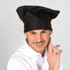 Chapéu Chef Francês com Velcro-Preto-U-RAG-Tailors-Fardas-e-Uniformes-Vestuario-Pro