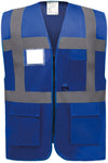 Colete Alta-Visibilidade c/ Bolsos ( 2/2 )-Azul Royal-S-RAG-Tailors-Fardas-e-Uniformes-Vestuario-Pro