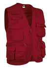 Colete Multibolsos Selva-Vermelho-S-RAG-Tailors-Fardas-e-Uniformes-Vestuario-Pro