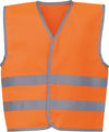 Colete com 2 faixas reflectoras - Criança-Hi Vis Laranja-S (4/6)-RAG-Tailors-Fardas-e-Uniformes-Vestuario-Pro