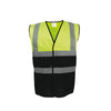 Colete de alta visibilidade bicolor-Hi Vis Yellow / Black-M-RAG-Tailors-Fardas-e-Uniformes-Vestuario-Pro