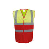 Colete de alta visibilidade bicolor-Hi Vis Yellow / Red-M-RAG-Tailors-Fardas-e-Uniformes-Vestuario-Pro