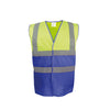 Colete de alta visibilidade bicolor-Hi Vis Yellow / Royal Blue-M-RAG-Tailors-Fardas-e-Uniformes-Vestuario-Pro