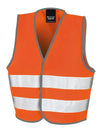 Colete de alta visibilidade de criança-Fluorescent Orange-4/6-RAG-Tailors-Fardas-e-Uniformes-Vestuario-Pro