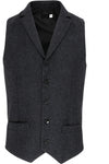 Colete de homem Herringbone-Charcoal-XS-RAG-Tailors-Fardas-e-Uniformes-Vestuario-Pro