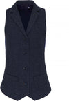 Colete de senhora Herringbone-Azul Marinho-XS-RAG-Tailors-Fardas-e-Uniformes-Vestuario-Pro