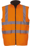 Colete reversível de alta visibilidade-Hi Vis Laranja-S-RAG-Tailors-Fardas-e-Uniformes-Vestuario-Pro