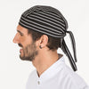 Gorro de Pirata - Bandana - Liso e Padrões-Riscas Cinzento - 738-One Size-RAG-Tailors-Fardas-e-Uniformes-Vestuario-Pro