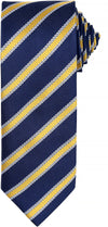 Gravata "Waffle Stripe"-Azul Marinho / Gold-One Size-RAG-Tailors-Fardas-e-Uniformes-Vestuario-Pro