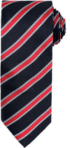 Gravata "Waffle Stripe"-Preto / Vermelho-One Size-RAG-Tailors-Fardas-e-Uniformes-Vestuario-Pro