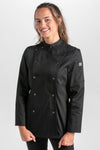 Jaleca Cozinha Senhora Suzy-Preto-SP / (XS)-RAG-Tailors-Fardas-e-Uniformes-Vestuario-Pro