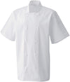 Jaleca de chef unissexo de manga curta-Branco-XS-RAG-Tailors-Fardas-e-Uniformes-Vestuario-Pro