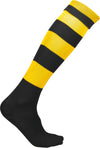 Meias de desporto às riscas-Black / Sporty Yellow-27/30 EU-RAG-Tailors-Fardas-e-Uniformes-Vestuario-Pro