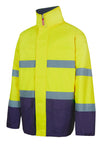 PARKA BICOLOR DE ALTA VISIBILIDADE-AZUL MARINHO/AMARELO FLUORESCENTE-S-RAG-Tailors-Fardas-e-Uniformes-Vestuario-Pro