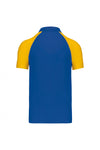 POLO BASEBALL > POLO DE HOMEM BICOLOR-Royal Azul / Amarelo-S-RAG-Tailors-Fardas-e-Uniformes-Vestuario-Pro