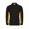 POLO BICOLOR DE MANGA COMPRIDA (1 de 2)-Preto/Amarelo-XS-RAG-Tailors-Fardas-e-Uniformes-Vestuario-Pro