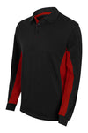 POLO BICOLOR DE MANGA COMPRIDA (1 de 2)-Preto/Vermelho-XS-RAG-Tailors-Fardas-e-Uniformes-Vestuario-Pro