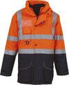 Parka de segurança de alta visibilidade 7 em 1-Hi Vis Laranja / Azul Marinho-S-RAG-Tailors-Fardas-e-Uniformes-Vestuario-Pro