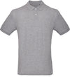 Polo Algodão Biologico Homem (1 de 2)-Heather Grey-S-RAG-Tailors-Fardas-e-Uniformes-Vestuario-Pro