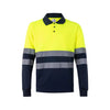 Polo Bicolor Alta Visibilidade-Amarelo/Marinho-S-RAG-Tailors-Fardas-e-Uniformes-Vestuario-Pro