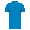 Polo Comporta Bicolor Manga Curta Homem - 220g-Light Turquoise / Branco / Azul Marinho-S-RAG-Tailors-Fardas-e-Uniformes-Vestuario-Pro