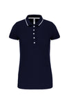 Polo Comporta Bicolor Manga Curta Senhora - 220g-Navy / White / Red-XS-RAG-Tailors-Fardas-e-Uniformes-Vestuario-Pro