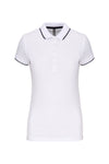 Polo Comporta Bicolor Manga Curta Senhora - 220g-White / Navy-XS-RAG-Tailors-Fardas-e-Uniformes-Vestuario-Pro