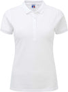 Polo Stretch de senhora-Branco-XS-RAG-Tailors-Fardas-e-Uniformes-Vestuario-Pro