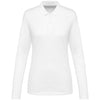 Polo Supima® de manga comprida de senhora-White-XS-RAG-Tailors-Fardas-e-Uniformes-Vestuario-Pro