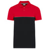 Polo bicolor de manga curta eco-responsável unissexo-Black / Red-XS-RAG-Tailors-Fardas-e-Uniformes-Vestuario-Pro