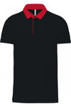 Polo de homem jersey bicolor-Preto / Vermelho-S-RAG-Tailors-Fardas-e-Uniformes-Vestuario-Pro