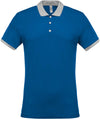 Polo de homem piqué bicolor-Light royal Azul / Oxford grey-S-RAG-Tailors-Fardas-e-Uniformes-Vestuario-Pro