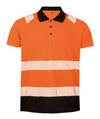 Polo de segurança de material reciclado-Orange / Black-S/M-RAG-Tailors-Fardas-e-Uniformes-Vestuario-Pro