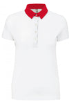 Polo de senhora jersey bicolor-Branco / Vermelho-XS-RAG-Tailors-Fardas-e-Uniformes-Vestuario-Pro