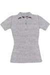 Polo de senhora manga curta 180gms-Heather Grey-S-RAG-Tailors-Fardas-e-Uniformes-Vestuario-Pro