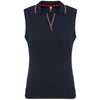 Polo de senhora sem manga-Navy / Red / White-XS-RAG-Tailors-Fardas-e-Uniformes-Vestuario-Pro