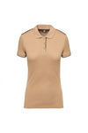 Polo dia-a-dia m\curta Senhora-Camel/Preto-XS-RAG-Tailors-Fardas-e-Uniformes-Vestuario-Pro