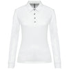 Polo jersey de senhora de manga comprida-White-XS-RAG-Tailors-Fardas-e-Uniformes-Vestuario-Pro