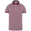 Polo mélange bicolor de homem-Marl Wine-S-RAG-Tailors-Fardas-e-Uniformes-Vestuario-Pro